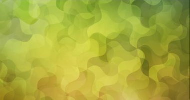 4K açık yeşil, soyut şekilli sarı renkli video. Rastgele şekillerle soyut tarzda yüksek teknoloji klipsi. Dijital promosyonlar için yanıp sönüyor. 4096 x 2160, 30 fps.