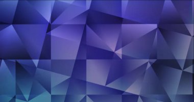 4K koyu pembe, mavi çokgen soyut görüntüler. Gradyanı olan renkli soyut video klibi. Mobil uygulamalar için şarjör. 4096 x 2160, 30 fps. Kod Fotoğrafı JPEG.