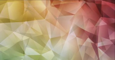 4K açık yeşil, kırmızı çokgen video görüntüleri. Renkli bir moda klipsi, akışkan tarzda, gradyanı var. Film işi reklamcılığı. 4096 x 2160, 30 fps. Kod Fotoğrafı JPEG.