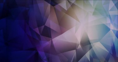 4K lacivert, sarı ve çokgen şekilli bir video. Gradyanlı holografik video. Film işi reklamcılığı. 4096 x 2160, 30 fps. Kod Fotoğrafı JPEG.