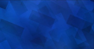 Açık mavi animasyon kare şeklinde 4K döngüsü. Gradyan dikdörtgenlerle modern soyut animasyon. Tasarımcılar için titreşim. 4096 x 2160, 30 fps.