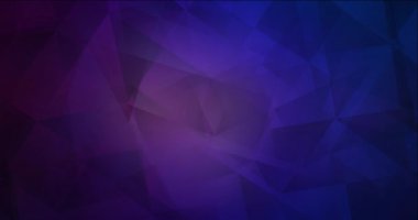 4K koyu pembe, mavi çokgen akış videosu. Gradyanlı holografik video. Sunumlar için tasarım. 4096 x 2160, 30 fps. Kod Fotoğrafı JPEG.