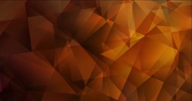 4K koyu turuncu çokgen video görüntüsü döngüsü.
