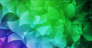 Açık pembe, soyut şekilli yeşil renkli 4K döngüsü.