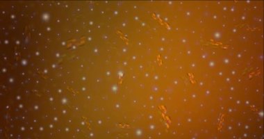 4K koyu turuncu video görüntülerini yeni yıl tarzında döngüye sokuyor.