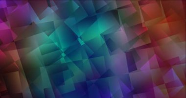 4K dikdörtgen biçiminde koyu çok renkli video örneği döngüsü.