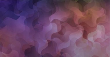 4K soyut şekilli koyu mavi, sarı akan video döngüsü.