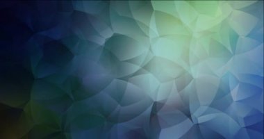 4K soyut şekilli koyu mavi, sarı akan video döngüsü.