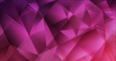 4K döngü koyu mor, pembe çokgen soyut animasyon.