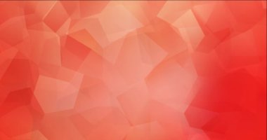 4K çokgen şekilli açık kırmızı video döngüsü.