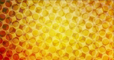 Kürelerle hafif turuncu animasyon 4K döngüsü.