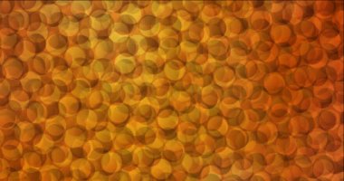 Açık turuncu görüntüleri disklerle 4K döngüsü.