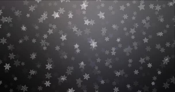 Video in loop 4K grigio scuro in stile Capodanno. — Video Stock