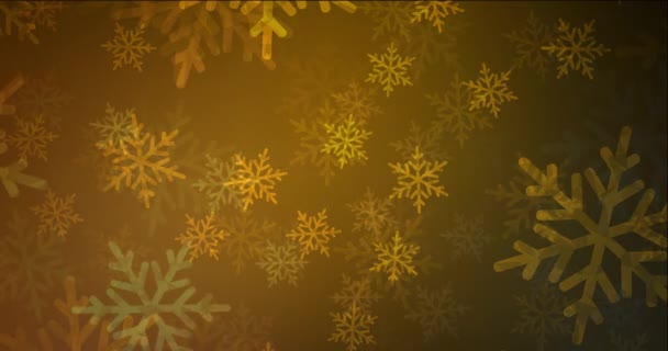 Vidéo 4K en boucle orange foncé dans le style Joyeux Noël. — Video