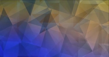 4K açık mavi, sarı çokgen video örneği.