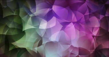 4K koyu pembe, Memphis şekilli yeşil video.