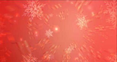 Karnaval tarzında 4K döngü kırmızı video örneği.