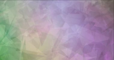 4K açık pembe, çokgen şekilli yeşil video.