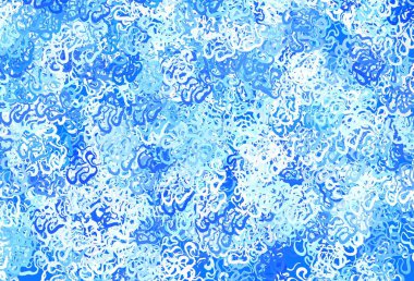 Soyut şekilli hafif BLUE vektör arkaplanı. Renkli rastgele şekillerle modern soyut illüstrasyon. İşiniz için en iyi akıllı tasarım.