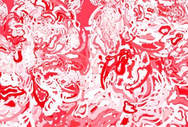 Memphis şekilli açık kırmızı vektör arkaplanı. Soyut tarzda rengarenk gradyan şekilleri olan bir resim. Web siteniz için basit tasarım.