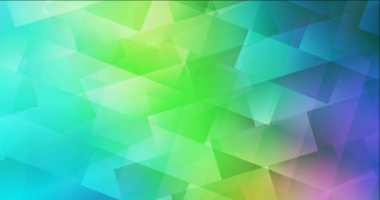 4K döngü açık mavi, çizgileri ve dikdörtgenleri olan yeşil video.