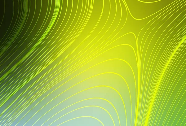 Ανοιχτό Πράσινο Κίτρινο Διάνυσμα Γυαλιστερό Αφηρημένο Φόντο Αφηρημένη Πολύχρωμη Απεικόνιση — Διανυσματικό Αρχείο