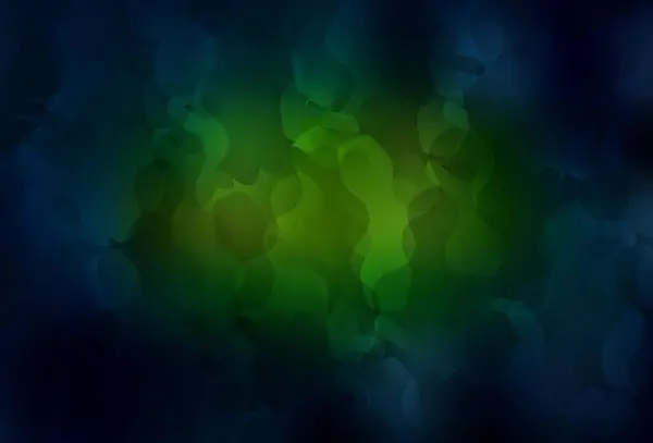 Dark Green Жовтий Векторний Шаблон Випадковими Формами Сучасна Абстрактна Ілюстрація — стоковий вектор