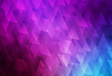 Açık Pembe, eşkenar dörtgenli mavi vektör şablonu. Dikdörtgenli soyut gradyan çizimi. İş ilanları, broşürler, broşürler için desen