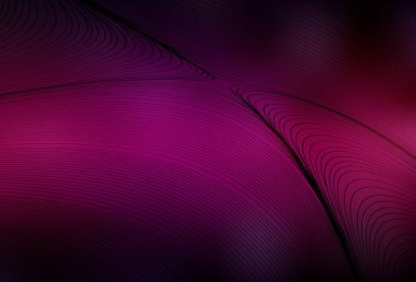 Wry çizgileri olan koyu pembe vektör arkaplan. Eğimli çizgileri olan zarif parlak bir illüstrasyon. Fikirlerin için bir örnek..