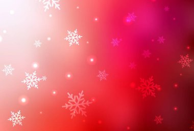 Açık Kırmızı vektör düzeni Yeni Yıl tarzında. Noel özellikleriyle basit bir gradyan çizimi. Üniversitenin tanıtımı için akıllı tasarım.