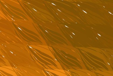 Bükülmüş çizgileri olan hafif turuncu vektör arkaplanı. Basit eğri biçiminde parlak renkli bir illüstrasyon. Marka kitabı için şık bir desen.