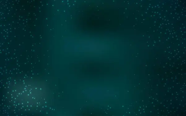 深绿色的矢量纹理与银河状的恒星 现代抽象的说明与大北斗七星 宇宙背景模板 — 图库矢量图片