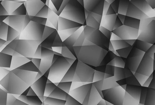 Lichtgrijze Vector Gradiënt Driehoeken Patroon Kleurrijke Illustratie Veelhoekige Stijl Met — Stockvector