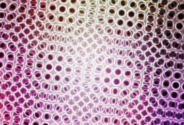 Açık Pembe, noktalı yeşil vektör arkaplanı. Doğa tarzında bulanık halkaları olan güzel renkli çizimler. Marka kitabınız için yeni şablon.