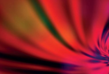 Koyu yeşil, kırmızı vektör renkli bulanık arkaplan. Görüntü stili ve gradyanı olan yeni renkli çizimler. Bir cep telefonu için arka plan.