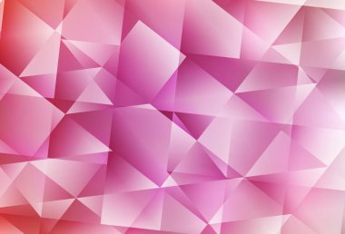 Açık pembe vektör üçgen arka plan. Çokgen şekilli bir örnek. Web siteniz için yeni bir doku.