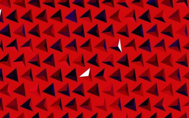 Koyu mavi, kırmızı vektör düzeni çizgiler, üçgenler. Renkli üçgenli modern soyut illüstrasyon. Bir cep telefonu için arka plan.