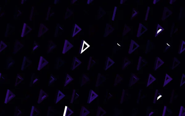 Texture Vectorielle Violet Foncé Avec Style Triangulaire Illustration Abstraite Scintillante — Image vectorielle