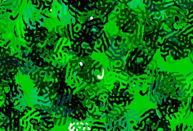 Kaotik şekilli koyu yeşil vektör şablonu. Soyut tarzda rengarenk gradyan şekilleri olan bir resim. İşiniz için en iyi akıllı tasarım.