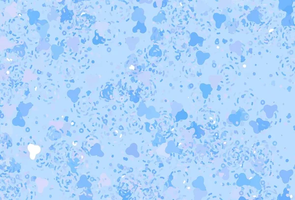 Modèle Vectoriel Rose Clair Bleu Avec Des Formes Chaotiques Design — Image vectorielle