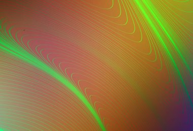Wry çizgileri olan çok renkli ışık vektör deseni. Soyut tarzda gradyan çizgilerle akıllı illüstrasyon. Broşürler, broşürler için doku.
