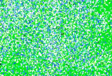 Açık yeşil vektör arkaplanı yapraklarla karalıyor. Bulanık arkaplanda, gradyanı olan yapraklar. Web sitesi yöneticileri ve tasarımları için desen.