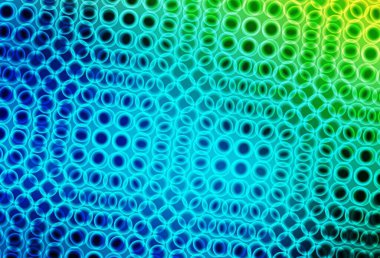 Açık mavi, küreli yeşil vektör deseni. Parlak renkli soyut çemberlerin olduğu bir resim. İş ilanınız için tasarım.