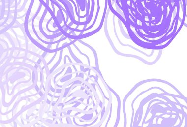 Açık Mor çizgili vektör şablonu. Değişken çizgileri olan renkli soyut çizimler. İşiniz için yepyeni bir tasarım..