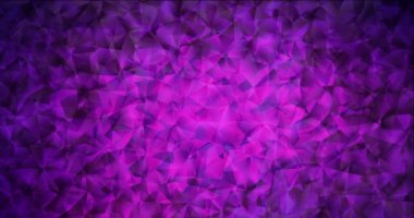 4K koyu mor çokgen video görüntüsü döngüsü.