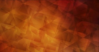 4K çokgen malzemelerle koyu turuncu video döngüsü.