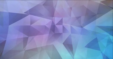 4K açık mavi, sarı çokgen akış videosu.