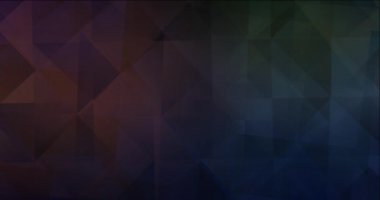 4K döngüsü koyu mavi, sarı çokgen soyut animasyon.