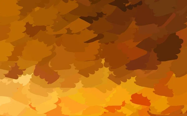 Светло Оранжевый Векторный Фон Цветами Иллюстрация Красочными Градиентными Формами Абстрактном — стоковый вектор