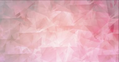 4K açık pembe, sarı çokgen soyut animasyon.